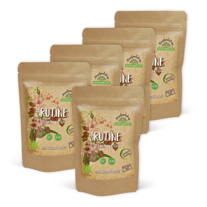 Rutiini Extract 500mg 60 kapselia x 5 pakettia ryhmässä Ravintolisät / Yrtit ja Kasvit / Yrtit @ Rawfoodshop Scandinavia AB (CURUTI60CAP-SET5)