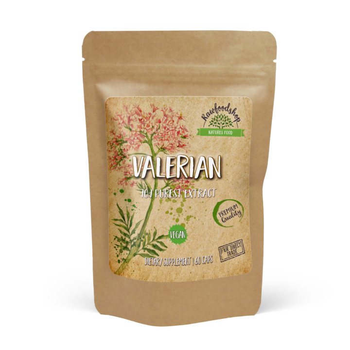 Valerian Extract 500mg 60 kapselia ryhmässä Ravintolisät / Yrtit ja Kasvit / Yrtit @ Rawfoodshop Scandinavia AB (CUVALE60CAP)