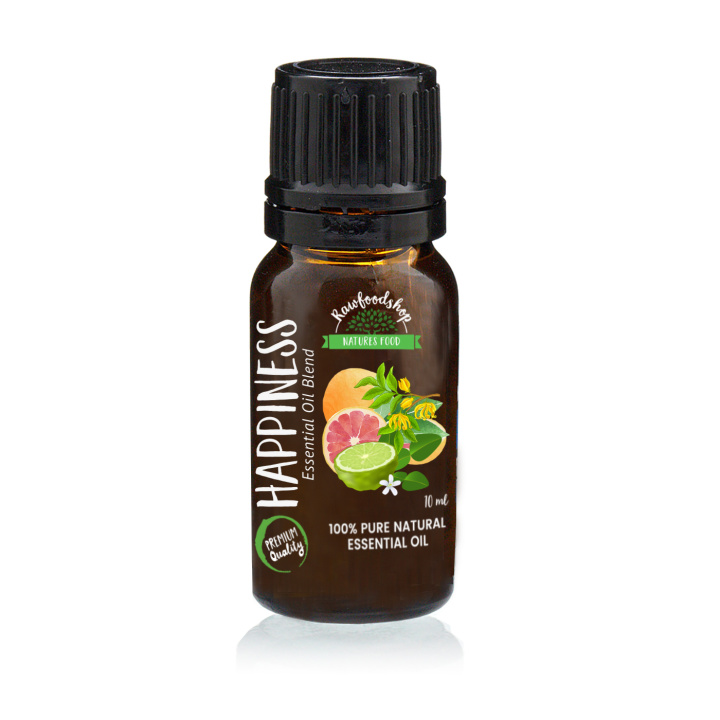 Happiness Essential Oil Blend 10ml ryhmässä Iho & Vartalo / Luonnollinen DIY / Eteeriset öljyt @ Rawfoodshop Scandinavia AB (EBIUL-03)