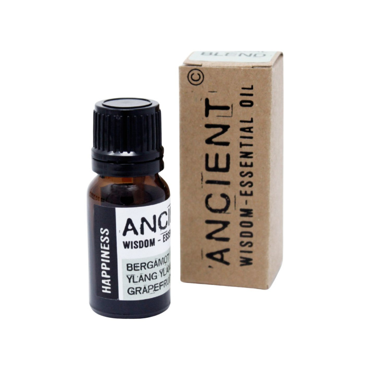 Happiness Essential Oil Blend 10ml ryhmässä Iho & Vartalo / Luonnollinen DIY / Eteeriset öljyt @ Rawfoodshop Scandinavia AB (EBIUL-03)