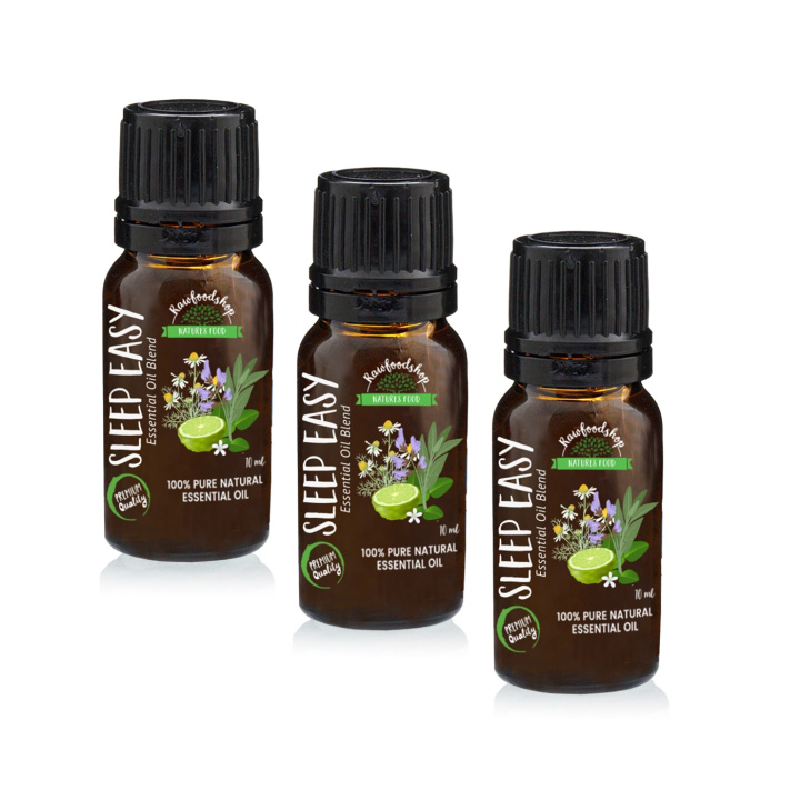 Sleep Easy Essential Oil Blend 10ml x 3 pulloa ryhmässä Iho & Vartalo / Luonnollinen DIY / Eteeriset öljyt @ Rawfoodshop Scandinavia AB (EBIUL-04-SET3)
