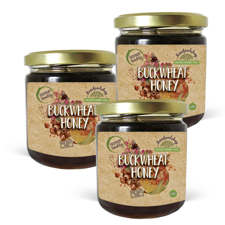 Tattarihunaja 500g x 3 purkkia ryhmässä Raaka-aineet / Leipominen / Hunaja @ Rawfoodshop Scandinavia AB (EDI145117-SET3)