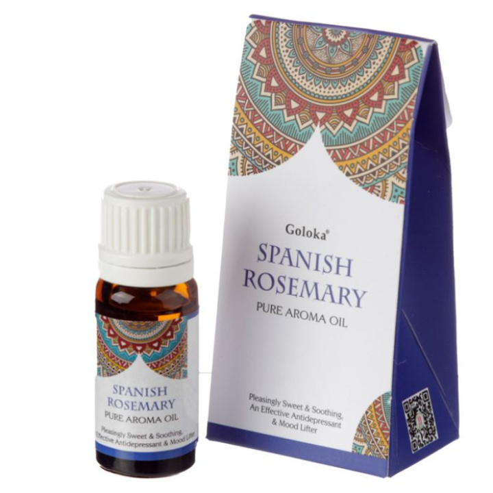 Goloka Espanjalainen Rosmariini Tuoksuöljy 10ml ryhmässä Koti & Sielu / Tunnelma & tuoksu / Tuoksuöljy @ Rawfoodshop Scandinavia AB (FO35735)