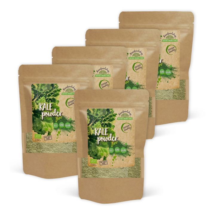 Lehtikaali Jauhe LUOMU 125g x 5 pakettia ryhmässä Raaka-aineet / Terveysruoka / Vihreät Jauheet @ Rawfoodshop Scandinavia AB (GKP150-SET5)