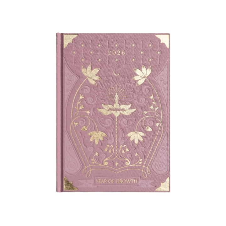 PäiväkirjaYear of Growth 2026 Vaaleanpunainen ryhmässä Koti & Sielu / Harmoninen elämäntapa / Kirjat & journalit @ Rawfoodshop Scandinavia AB (GROWTHROS25)