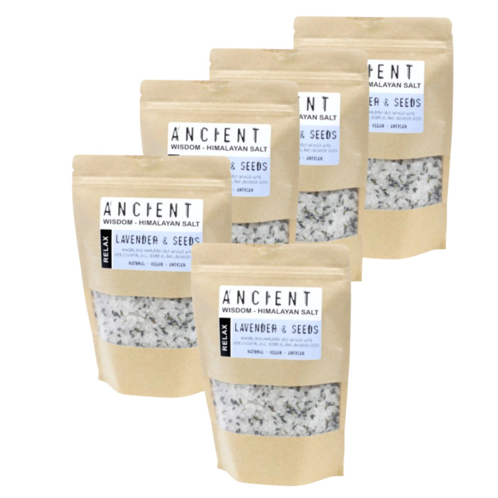 Badesalt Himalaya Relax 500g x 5 pakettia ryhmässä Iho & Vartalo / Kylpy & Spa / Kylpysuola @ Rawfoodshop Scandinavia AB (HBATHSUL01-SET5)