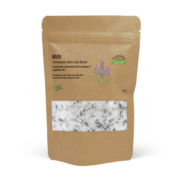 Kylpysuola Himalaja Relax 500g ryhmässä Iho & Vartalo / Kylpy & Spa / Kylpysuola @ Rawfoodshop Scandinavia AB (HBATHSUL01)
