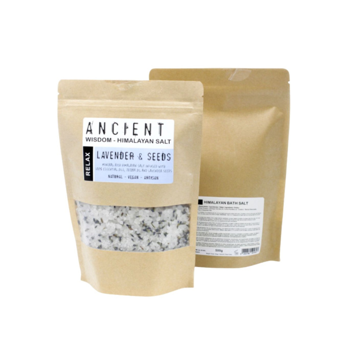 Kylpysuola Himalaja Relax 500g ryhmässä Iho & Vartalo / Kylpy & Spa / Kylpysuola @ Rawfoodshop Scandinavia AB (HBATHSUL01)