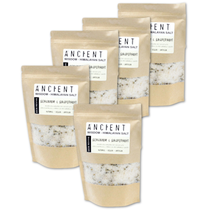 Kylpysuola Himalaja Skin Revive 500g x 5 pakettia ryhmässä Iho & Vartalo / Kylpy & Spa / Kylpysuola @ Rawfoodshop Scandinavia AB (HBATHSUL05-SET5)