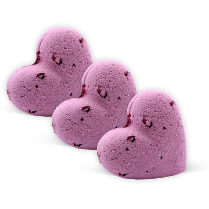 Kylpypommi Sydän Ylang & Ruusu 70g x 3 kpl ryhmässä Iho & Vartalo / Kylpy & Spa / Kylpypommit & Kylpyvaahto @ Rawfoodshop Scandinavia AB (HEARTB01A-SET3)