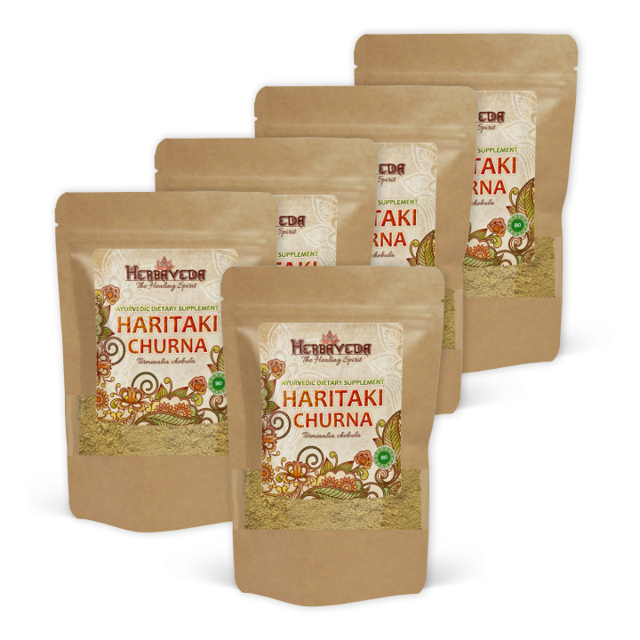 Haritaki Churna LUOMU 250g x 5 pakettia ryhmässä Ravintolisät / Yrtit ja Kasvit / Yrtit @ Rawfoodshop Scandinavia AB (HERBA04-250-SET5)
