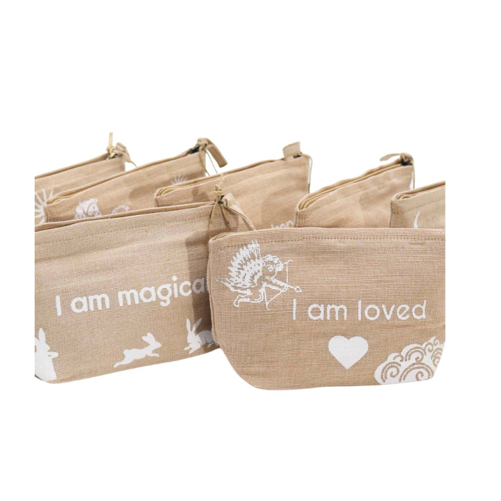 Juuttinen Meikkipussi – I am Magical ryhmässä Koti & Sielu / Harmoninen elämäntapa / Ostoskassit & kangaskassit @ Rawfoodshop Scandinavia AB (HHP-ST-05)