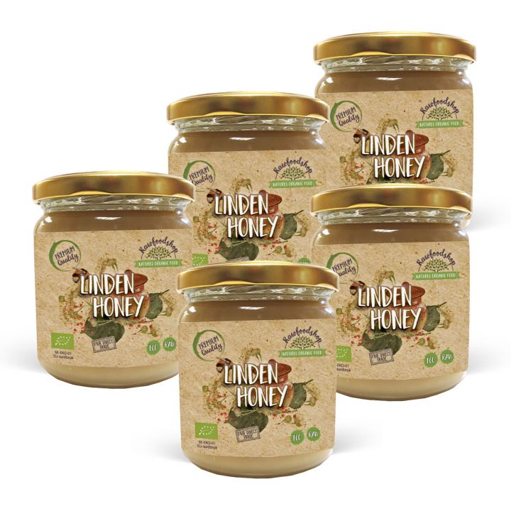 Lehmushunaja LUOMU 500g x 5 purkkia ryhmässä Raaka-aineet / Leipominen / Hunaja @ Rawfoodshop Scandinavia AB (HLK50-SET5)
