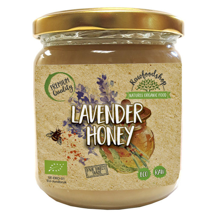 Laventelihunaja LUOMU 500g ryhmässä Raaka-aineet / Leipominen / Hunaja @ Rawfoodshop Scandinavia AB (HONEYLAV)