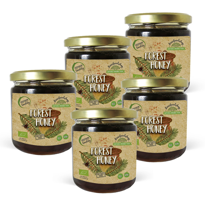 Metsähunaja LUOMU 500g x 5 purkkia ryhmässä Raaka-aineet / Leipominen / Hunaja @ Rawfoodshop Scandinavia AB (HSH50-SET5)