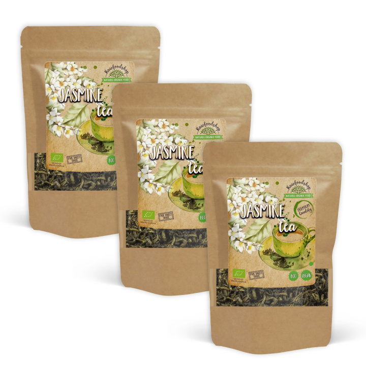 Jasmiinitee LUOMU 100g x 3 pakettia ryhmässä Raaka-aineet / Juomat / Teet @ Rawfoodshop Scandinavia AB (JAS01-SET3)