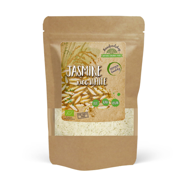 Jasmiiniriisi Valkoinen LUOMU 500g ryhmässä Raaka-aineet / Ruokakomero / Riisi & Ohra @ Rawfoodshop Scandinavia AB (JRV50)