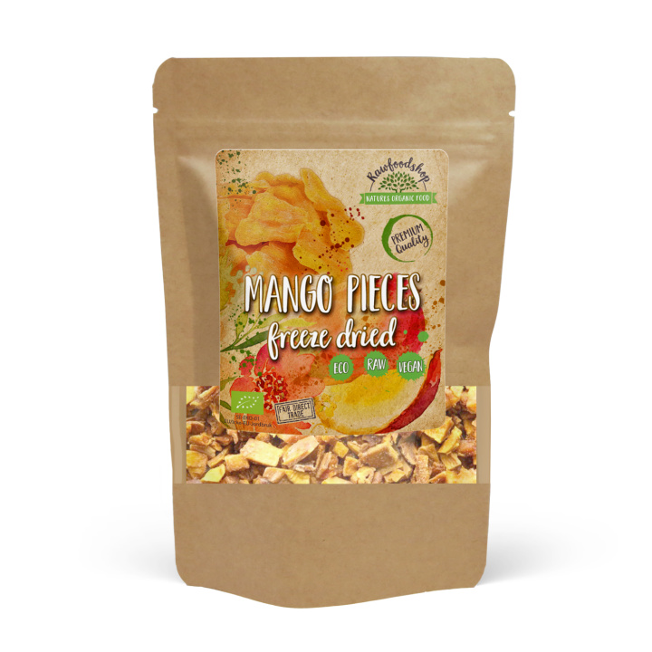 Mango Pakastekuivattu LUOMU 50g ryhmässä Raaka-aineet / Hedelmät & Marjat / Mango @ Rawfoodshop Scandinavia AB (K2118000100800-1)