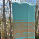 Fouta Sable & Aquasky ekologisesta puuvillasta 200x100 cm