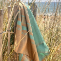 Fouta Sable & Aquasky ekologisesta puuvillasta 200x100 cm