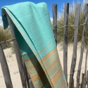 Fouta Sable & Aquasky ekologisesta puuvillasta 200x100 cm