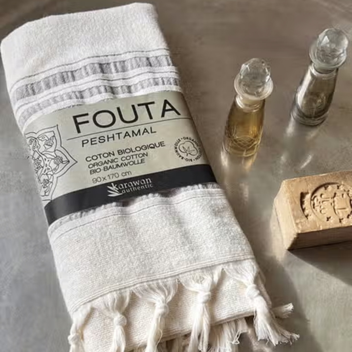 Fouta Dolce Käsipyyhe Kuukivi ryhmässä Iho & Vartalo / Kylpy & Spa / Pyyhkeet @ Rawfoodshop Scandinavia AB (KFO9MO)