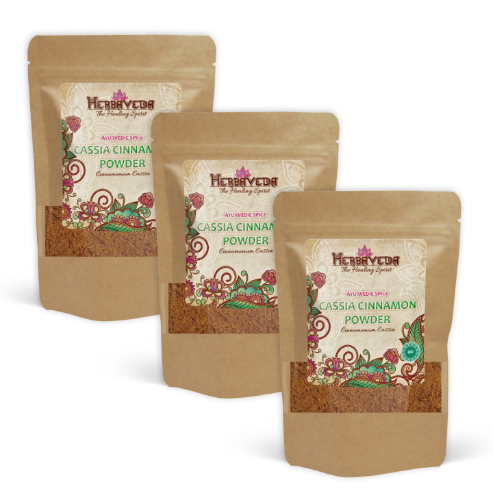 Kanelijauhe Kassia LUOMU 100g x 3 pakettia ryhmässä Raaka-aineet / Ruokakomero / Mausteet & Suola @ Rawfoodshop Scandinavia AB (KKP10-SET3)