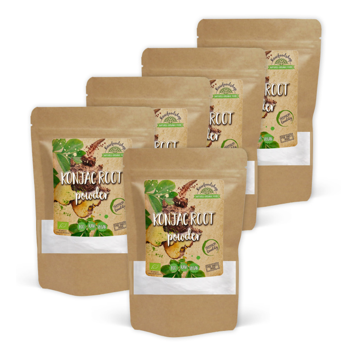 Konjak-juuri LUOMU 100g x 5 pakettia ryhmässä Raaka-aineet / Leipominen / Ainesosat Muut @ Rawfoodshop Scandinavia AB (KRG10-SET5)