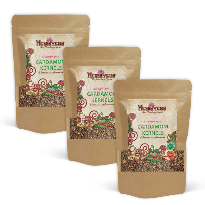 Kardemummansiemenet LUOMU 50g x 3 pakettia ryhmässä Raaka-aineet / Ruokakomero / Mausteet & Suola @ Rawfoodshop Scandinavia AB (KRY29-SET3)