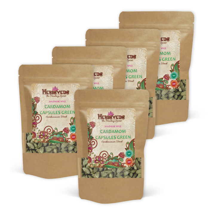 Kardemumma Kokonaiset palot LUOMU 50g x 5 pakettia ryhmässä Raaka-aineet / Ruokakomero / Mausteet & Suola @ Rawfoodshop Scandinavia AB (KRYDD06-SET5)