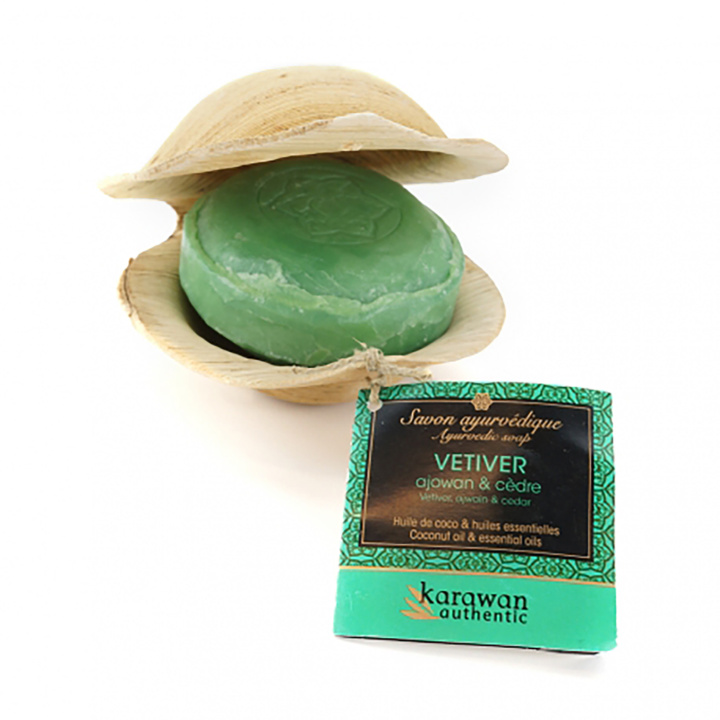 Ayurvedinen Saippua Vetiver 100g ryhmässä Iho & Vartalo / Vartalo / Käsisaippua @ Rawfoodshop Scandinavia AB (KSA1MIX-VETI)