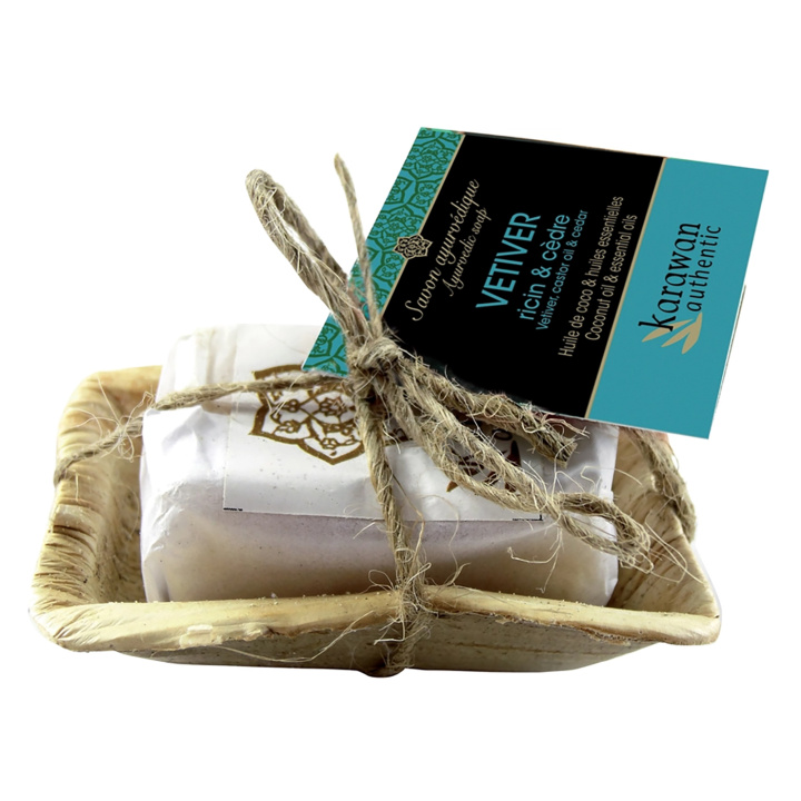 Ayurvedinen kiinteä saippua kasvoille ja vartalolle Vetiver 20g ryhmässä Iho & Vartalo / Vartalo / Käsisaippua @ Rawfoodshop Scandinavia AB (KSA20V-IN25)