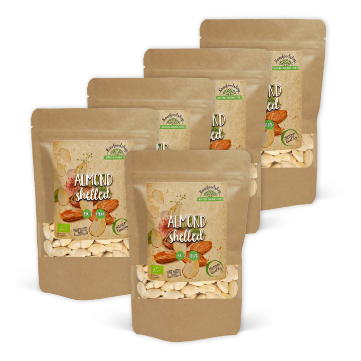 Kuorittu Manteli LUOMU 1kg x 5 pakettia ryhmässä Raaka-aineet / Pähkinät / Manteli @ Rawfoodshop Scandinavia AB (MASK2-SET5)