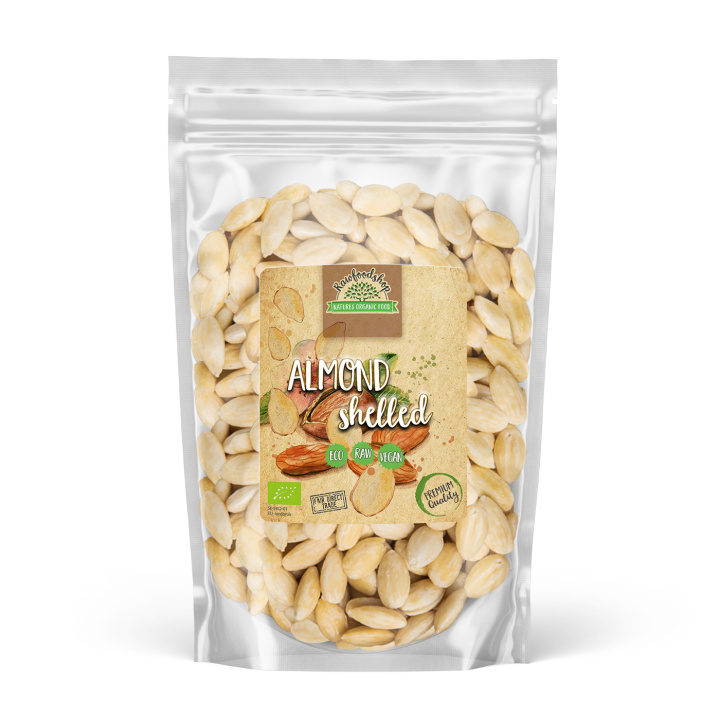 Kuorittu Manteli LUOMU 1kg ryhmässä Raaka-aineet / Pähkinät / Manteli @ Rawfoodshop Scandinavia AB (MASK2)