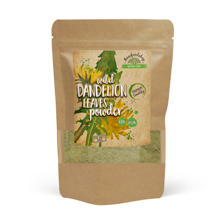 Voikukanlehtijauhe 100g ryhmässä Raaka-aineet / Terveysruoka / Vihreät Jauheet @ Rawfoodshop Scandinavia AB (MBP10)