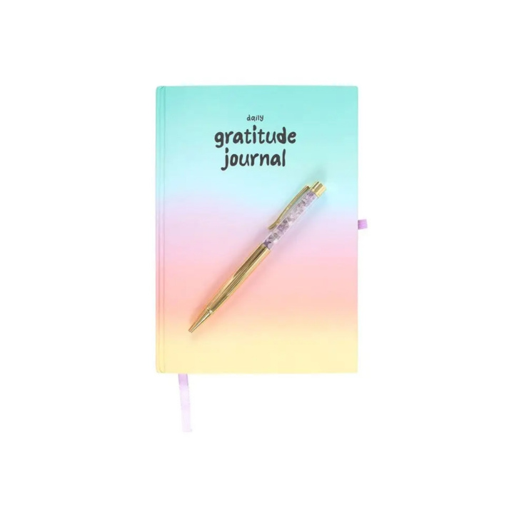 Kiitollisuuspäiväkirja Monivärinen Kuulakärkikynällä Ametisti ryhmässä Koti & Sielu / Harmoninen elämäntapa / Kirjat & journalit @ Rawfoodshop Scandinavia AB (MO-17125)