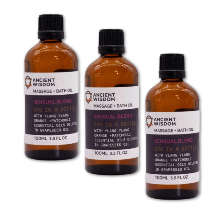 Sensual Hierontaöljy 100ml x 3 pakettia ryhmässä Iho & Vartalo / Vartalo / Hierontaöljy @ Rawfoodshop Scandinavia AB (MOLUL-02-SET3)