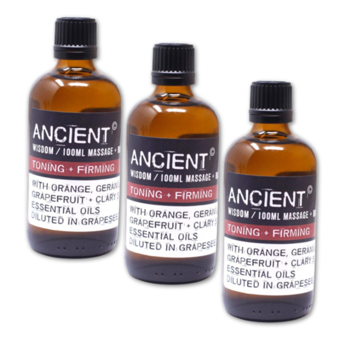 Toning & Firming Hierontaöljy 100ml x 3 pulloa ryhmässä Iho & Vartalo / Vartalo / Hierontaöljy @ Rawfoodshop Scandinavia AB (MOLUL-08-SET3)