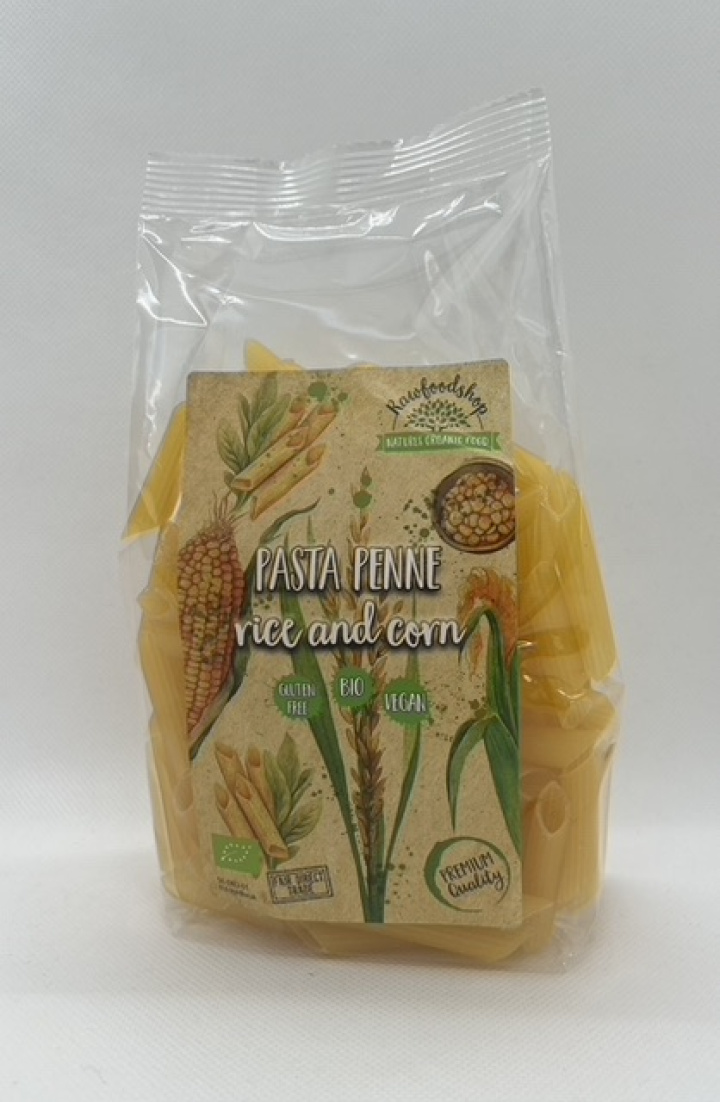 Pasta Riisi & Maissi Penne LUOMU 1kg x 3 pakettia ryhmässä Raaka-aineet / Ruokakomero / Pasta & Nuudelit @ Rawfoodshop Scandinavia AB (MRBPEN1KG6PZ-SET3)