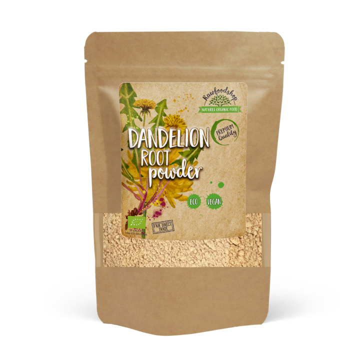 Voikukanjuurijauhe LUOMU 125g ryhmässä Raaka-aineet / Terveysruoka / Vihreät Jauheet @ Rawfoodshop Scandinavia AB (MRP10)