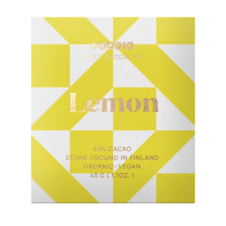 Sitruuna Suklaa LUOMU 48g ryhmässä Raaka-aineet / Karkkia & Suklaata / Suklaapatukat @ Rawfoodshop Scandinavia AB (NC11)