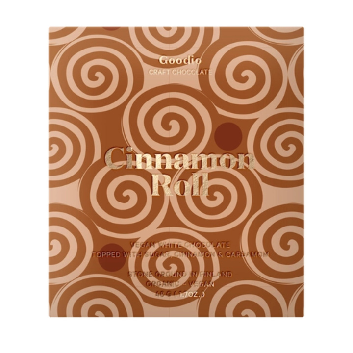 Kanelipulla Suklaa LUOMU 48g ryhmässä Raaka-aineet / Karkkia & Suklaata / Suklaapatukat @ Rawfoodshop Scandinavia AB (NC36)