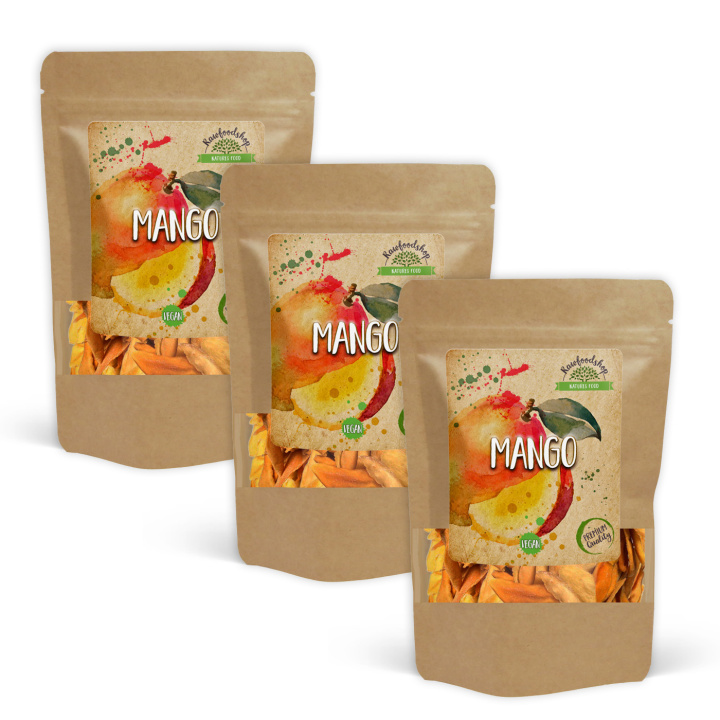 Mango Makeutettu 250g x 3 pakettia ryhmässä Raaka-aineet / Hedelmät & Marjat / Mango @ Rawfoodshop Scandinavia AB (NUTMAN250-SET3)
