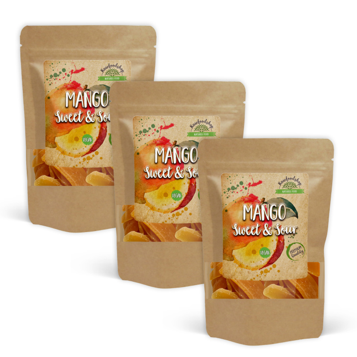 Mango Makeutettu 500g x 3 pakettia ryhmässä Raaka-aineet / Hedelmät & Marjat / Mango @ Rawfoodshop Scandinavia AB (NUTMAN500-SET3)