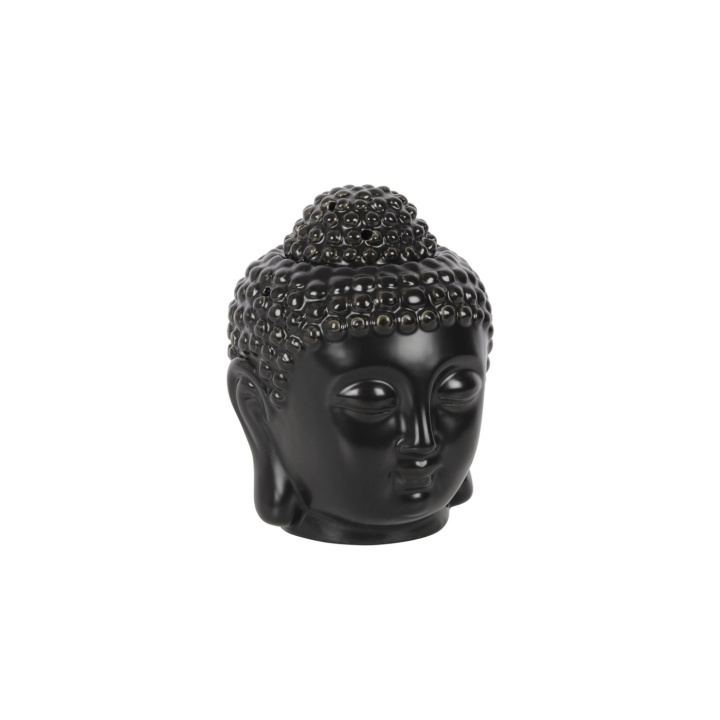 Öljypoltin Black Buddha Head ryhmässä Koti & Sielu / Tunnelma & tuoksu / Öljyn poltin @ Rawfoodshop Scandinavia AB (OB-29002-BLACK)