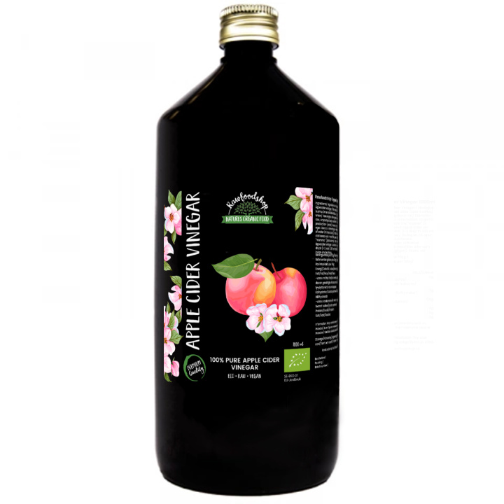 Omenasiiderietikka LUOMU 1000ml ryhmässä Raaka-aineet / Ruokakomero / Maustaminen / Etikka @ Rawfoodshop Scandinavia AB (OLIE01811)