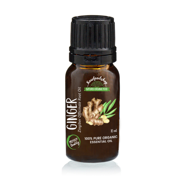 Inkivääri Eteerinen Öljy LUOMU 10ml ryhmässä Iho & Vartalo / Luonnollinen DIY / Eteeriset öljyt @ Rawfoodshop Scandinavia AB (ORGEOUL-19)