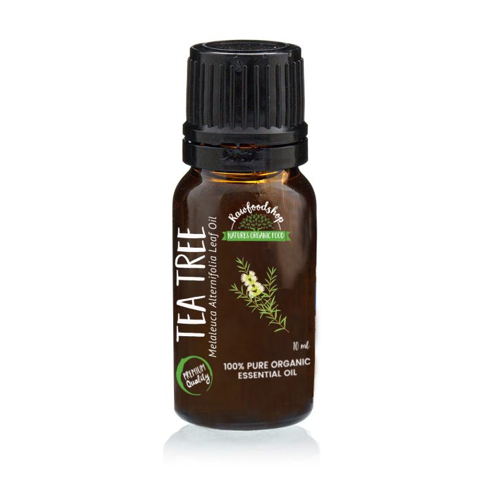 Tea Tree Eteerinen Öljy LUOMU 10ml ryhmässä Iho & Vartalo / Luonnollinen DIY / Eteeriset öljyt @ Rawfoodshop Scandinavia AB (ORGEOUL02)