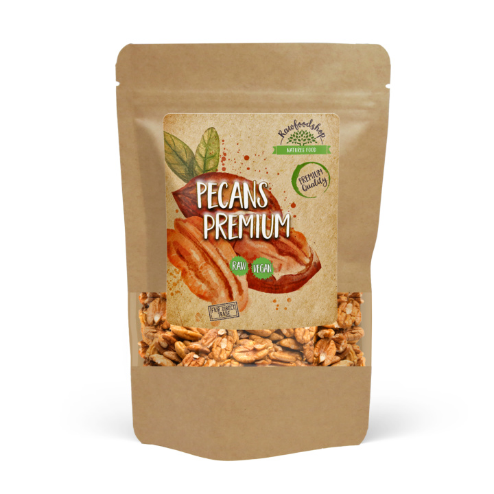 Pekaanipähkinät Premium RAW 500g ryhmässä Raaka-aineet / Pähkinät / Pekaanipähkinät @ Rawfoodshop Scandinavia AB (PENO2)