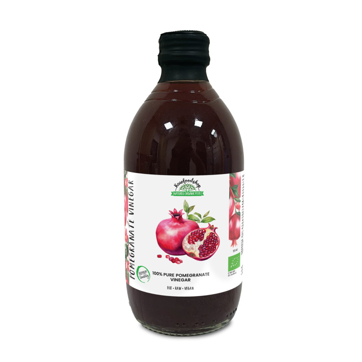Granaattiomena Viinietikka Suodattamaton LUOMU 500ml ryhmässä Raaka-aineet / Ruokakomero / Maustaminen / Etikka @ Rawfoodshop Scandinavia AB (PFMG5SY050006)
